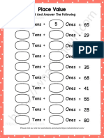 Place Value Worksheets Tens and Ones