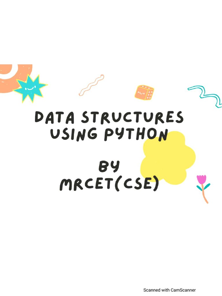 ♦️Data Structure Using Python ♦️ | PDF