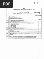 Software Testing & Quality Assurance DEC-2019 Sem-I (B.tech IT)