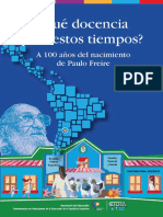 ¿Qué Docencia para Estos Tiempos Años Del Nacimiento de Freire