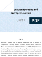 Innovation Management and Entrepreneurship: Unit 4