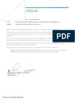 External Memo 2022-04 Publication of the offshore manual rev 2