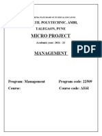 Manage Micro Project