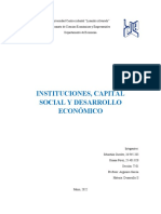 Institucionalidad, Capital Social y Desarrollo Economico