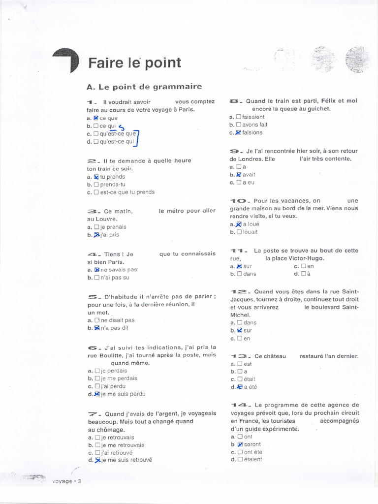Faire Le Point | PDF
