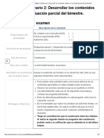 Examen - (AAB01) Cuestionario 2 - Desarrollar Los Contenidos Relativos A La Evaluación Parcial Del Bimestre