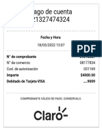 Comprobante Claro