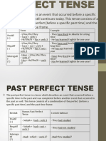 Perfect Tense & Past Perfect