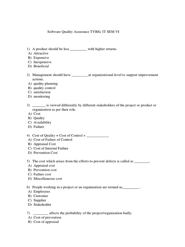 Software Quality Assurance Overview | PDF | Software Testing | Software Bug