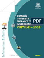 NTA CUET (UG) 2022 Information Bulletin