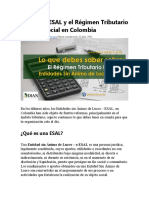 1.4 - Las ESAL y El Régimen Tributario Especial en Colombia