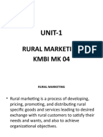 UNIT-1: Rural Marketing Kmbi MK 04