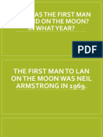Who Was The First Man To Land On The Moon? in What Year?
