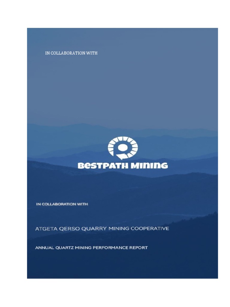 Argeta Qerso Quartz Production Report | PDF | Silicon Dioxide | Mining