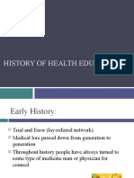 F11 HE385 History of Health Education