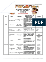 Actividades Semanales