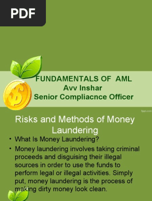 Fundamentals of Anti-money Laundering