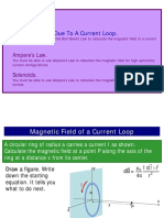 Magnetic Field Due To A Current Loop.: Today's Agenda