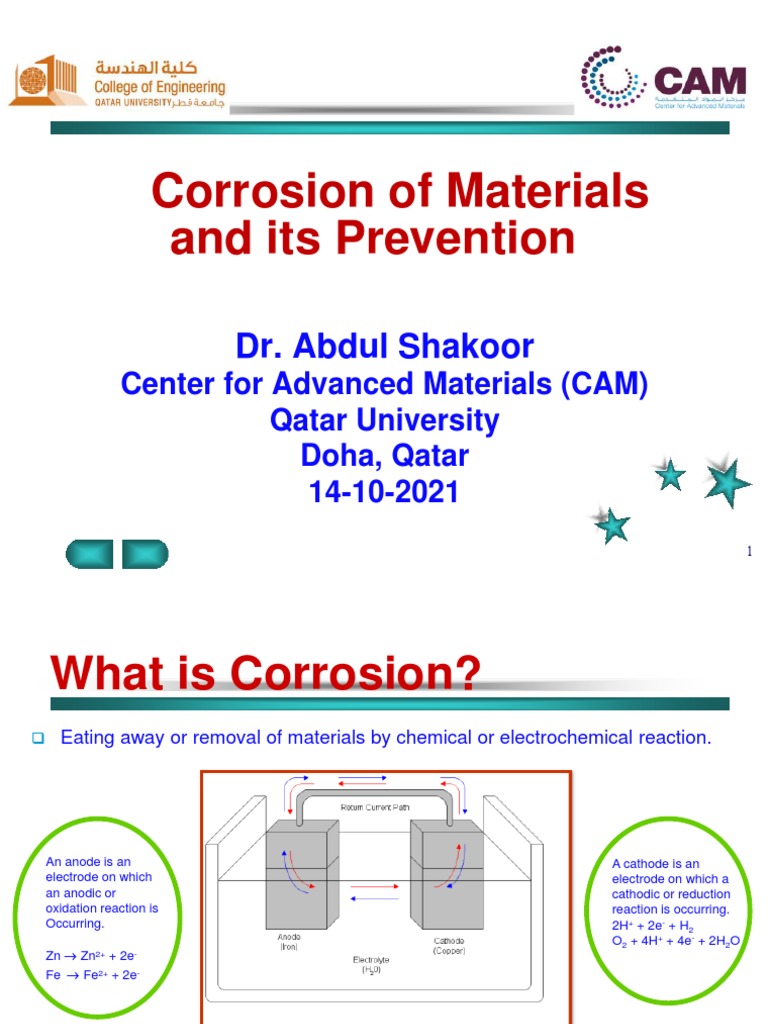 chemistry assignment of corrosion