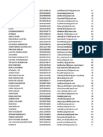 List of student data with names, student IDs, emails and ages