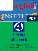 4.-Four Forms of The Verbs