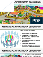 ACTUALIZADA TECNICAS DE PARTICIPACION COMUNITARIA