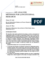 Design and Analysis Methods For Longitudinal Research: Nancy R. Cook