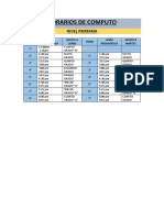 Horario Computación Primaria