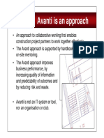 Avanti Approach to Collaborative Construction Projects