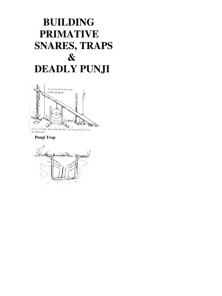 Building Primitive Traps & Snares, PDF, Trapping