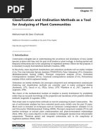 Classification and Ordination Methods As A Tool For Analyzing of Plant Communities