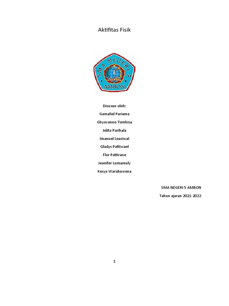 Makalah Aktifitas Fisik Pdf Kesehatan Holistik