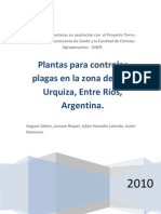 Plantas para Controlar Plagas en La Zona de Villa Urquiza, Entre Ríos, Argentina.
