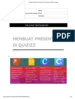 Panduan Membuat Presentasi Dan Quis Dengan Platform Quizziz