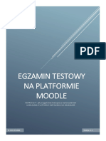 Instrukcja Egzamin Testowy Quiz Na Moodle v1 1