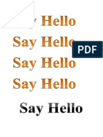 Say Hello PDF