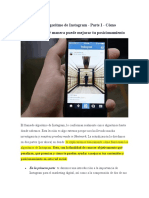 Lectura 10 El Algoritmo de Instagram - Parte I - Cómo Funciona y de Qué Manera Puede Mejorar Tu Posicionamiento