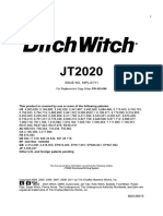 (Manual) Ditch Witch JT2020