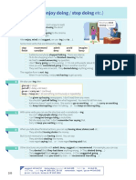 Verb + - Ing (Enjoy Doing / Stop Doing Etc.) : Stop Finish Recommend Consider Admit Deny Avoid Risk Imagine Fancy