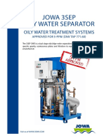 JOWA 3SEP Oily Water Separator System Removes Free and Emulsified Oil Below 5 PPM