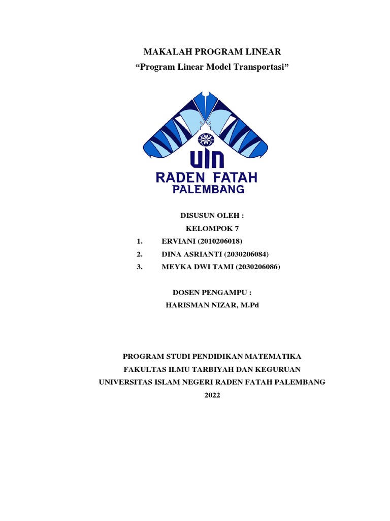 Model Transportasi dalam Program Linear | PDF