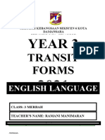Year 3 Merbah Transit Forms