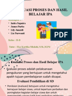 Evaluasi Proses Dan Hasil Belajar Ipa