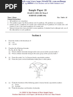 Sample Paper 13: CLASS X (2021-22) Term 2 Science (Code 086)