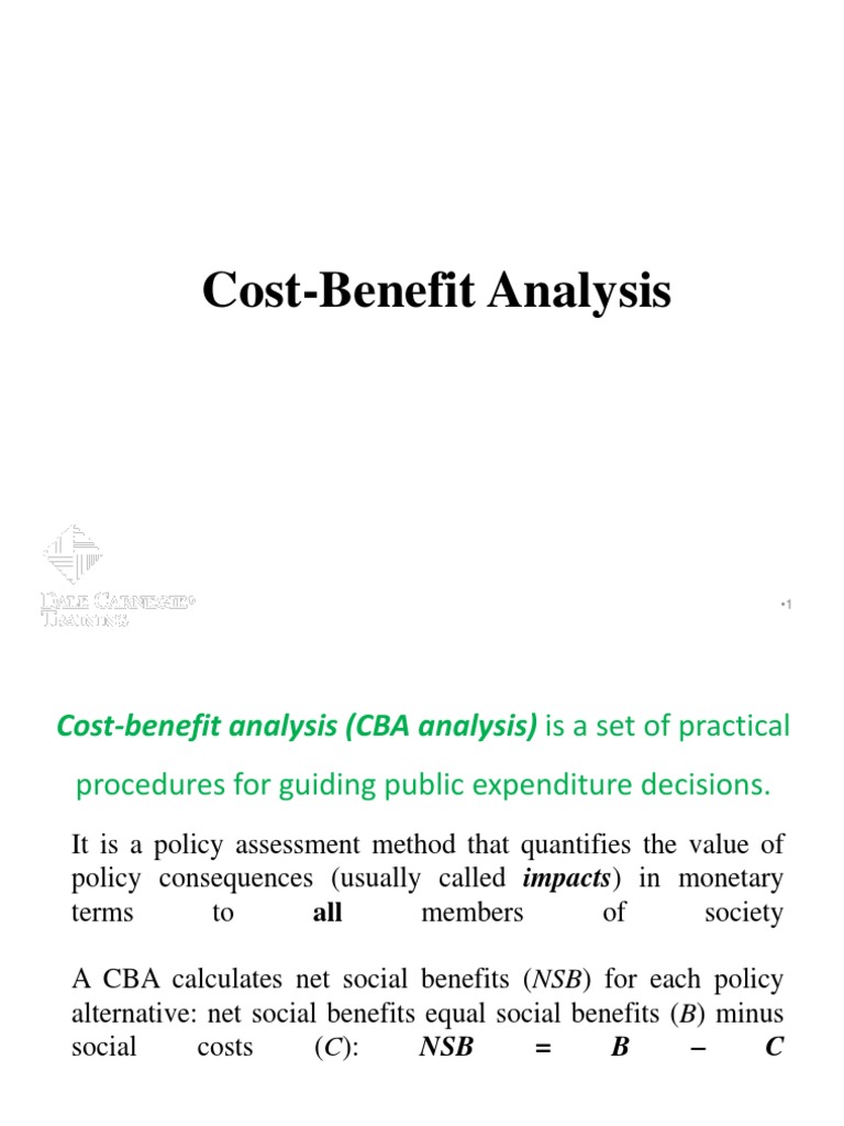 Fin 234 PDF CostBenefit Analysis Discounting