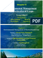 Environmental Management of Horticultural Crops: Group 5 Report