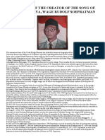 Biography of The Creator of The Song of Indonesia Raya