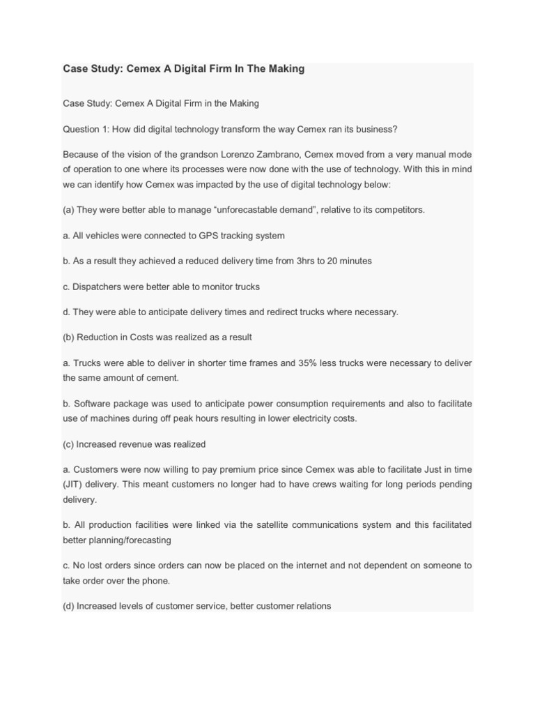 Case study examples with solutions pdf picture