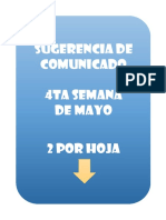 Sugerencia de Comunicado 4ta Semana de Mayo 2 Por Hoja