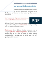 Optical Isomerism and Biological Activity